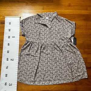 Melrose and Market Women's Floral Shirt dress, New with Tags